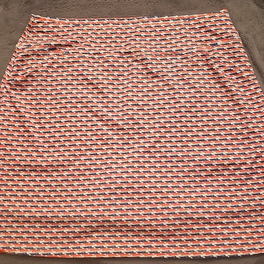 AB Allie Burke Sport Red White Blue BOATS Patriotic Golf Skort L